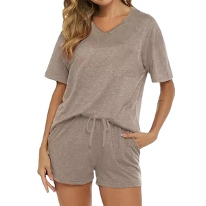 Conjuntos Cortos de Verano para Mujer, Algodón Suave y Transpirable, Manga Corta, Color Personalizado, 2026 - Product Image 2