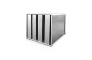 Hình chữ nhật ống dẫn không khí silencer-chống cháy tiếng ồn attenuator cho HVAC - Product Image 2