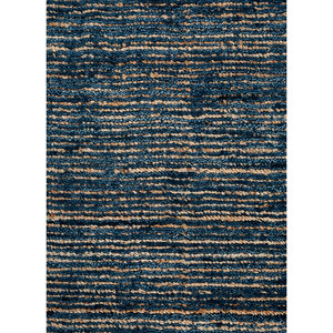 พรมทอมือลายทางคลาสสิกสีน้ำเงินรุ่น HWJU-7001 รูปทรงสี่เหลี่ยมผืนผ้า สำหรับตกแต่งห้องนั่งเล่นและทางเดิน - Product Image 3