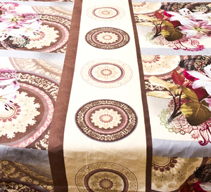 100% coton tissu SoftLuxury linge de lit hôtel collection imprimé floral Double drap de lit coton imprimé et imprimé à la main - Product Image 4