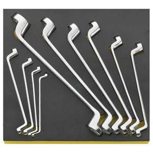 ประแจแหวนสองด้าน Stahlwille ชุด 10 ชิ้น ขนาด 6x7-30x32 มม. พร้อม TCS Inlay เพื่อการจับที่ง่ายดาย - Product Image 1