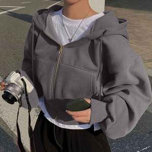 เสื้อมีฮู้ดผ้าฟลีซปักลายสำหรับทั้งชายและหญิงผ้ากันลมเป็นมิตรกับสิ่งแวดล้อมผ้าซิปมีฮู้ดสไตล์ฮิปฮอปสำหรับฤดูหนาวขายส่ง - Product Image 6