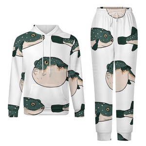 330 GSM Premium unisexe 100% coton sweats pantalons séchage rapide poids lourd respirant grande taille femmes survêtements unisexe ensembles - Product Image 3