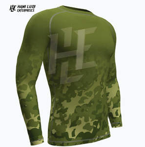 Vente en gros 2025 personnalisé MMA Rash Guard personnalisé Sublimation imprimé Bjj Rash Guard haute qualité combat formation Rash Guard - Product Image 3