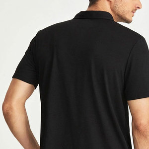 Chemise pour homme en polyester 100% tricoté, dernier design, couleur unie, décontractée, été, streetwear, anti-froissement, manches courtes - Product Image 5