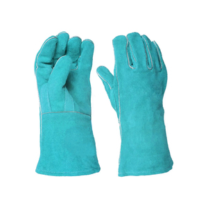 Guantes de soldadura de cuero para todo tipo de clima, guantes de alta elasticidad con palma de pistola para máxima comodidad, dedos completos para una protección adicional - Product Image 2