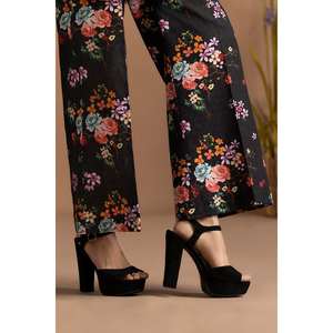 Conjunto de Satén Estampado Dobby KST-43242, Blusa de Manga Tres Cuartos para Primavera/Verano - Product Image 2