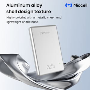 Miccell banca di potere senza fili magnetico <span class=keywords><strong>per</strong></span> iphone Powerbank 5000mah Pd 22.5W ricarica rapida telefono caricabatteria portatile - Product Image 5