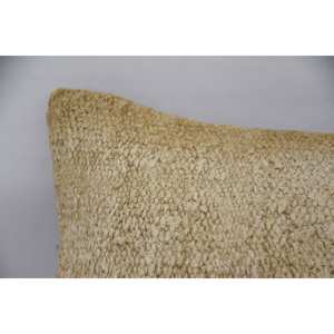 Beige 12x20 pulgadas Lana Kantha Alfombra Rústica Vintage Patrón Almohada Técnica Tejida - Product Image 2