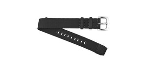 Bracelet de montre connectée sport unisexe B12 20 mm en nylon noir réglable, confortable, respirant, résistant à l'eau, boucle en acier inoxydable - Product Image 3