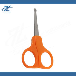 Ciseaux à ongles portables pour bébés et enfants, en acier inoxydable, lame droite, manche en plastique, plusieurs couleurs, conception pour droitiers, beauté - Product Image 6