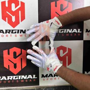 Hot Sale Customized American Football Receiver Gloves Hand Grips Anti-Slip Full Finger Adjustable <b>Hook</b> Loop Sports Gloves - Product Image 5