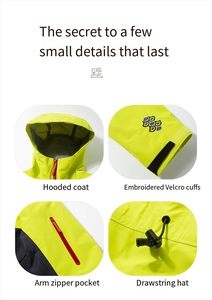 Áo khoác gió cứng cáp có logo thương hiệu, chống nước, dùng cho đi bộ đường dài, áo mưa ngoài trời tùy chỉnh, áo khoác chống thấm nước, unisex - Product Image 2