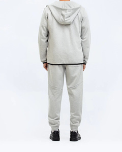 Survêtement homme 100% coton lourd 400 GSM qualité supérieure logo brodé personnalisé surdimensionné pull surdimensionné survêtement pour hommes - Product Image 3