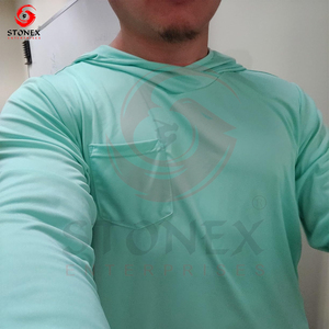 Sweat à capuche de protection solaire pour hommes Outdoor Long Sleeve Logo personnalisé Meilleure performance Sweat à capuche de pêche - Product Image 6