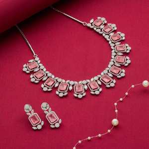 Party-Ready Zircon <b>Statement</b> <b>Necklace</b> - Product Image 2
