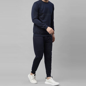 Venta caliente de calidad superior de los hombres de invierno Casual Sólido Ecológico Regular Fit 100% Trajes de sudor de algodón - Product Image 2