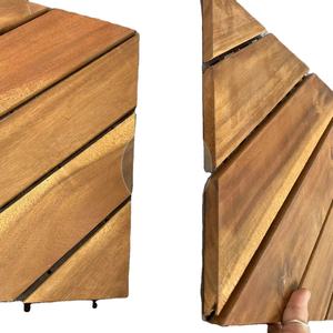 Tuiles en bois d'acacia vietnamien - Finition mate imperméable, surface huilée, design contemporain, garantie de plus de 5 ans - Product Image 3