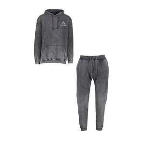 Survêtement Homme Grande Taille en Polaire Délavé Coupe Droite Qualité Supérieure Style Streetwear Conception OEM Personnalisée Meilleur Prix de Gros - Product Image 1