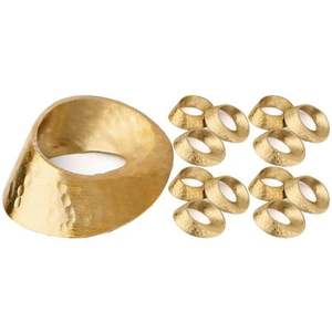 Anneau de serviette en métal pour mariage festif, décoration de table de luxe, support élégant et coloré, joyeux, lumineux, élégant, durable, écologique - Product Image 1