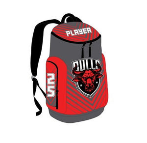 Personalized Sublimation Team <b>Backpack</b> Soft Zipper Closure <b>Sports</b> School Travel Bag Custom Printed Logo Durable Cordura SBP-0083 - Product Image 2