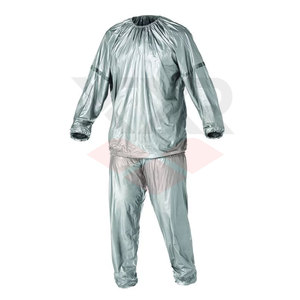 Combinaison de sauna unisexe en PVC/nylon de haute qualité, sur mesure, avec logo personnalisé, pour la perte de poids - Product Image 3