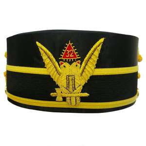 Casquette maçonnique abordable de haute qualité personnalisée Royal Arch Masonic Crown Cap Royal Arch Chapter - Product Image 1