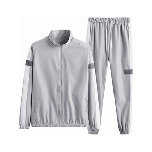 Survêtements actifs décontractés pour hommes Full Zip Sports Jogging Suits Sets Athletic Running 2 Piece Sweatsuits avec poches zippées - Product Image 2