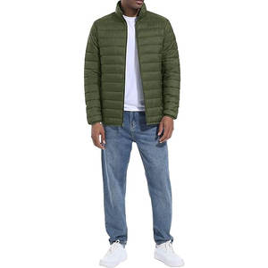 Chaqueta de Invierno Acolchada con Capucha para Hombre, Estilo Vintage, Ligera, Transpirable, Resistente al Viento, Repelente al Agua, con Dobladillo y Puños Elásticos de Fábrica - Product Image 3