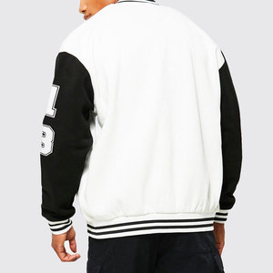 Vestes universitaires en cuir véritable avec manches pour hommes Matériel de laine personnalisé Saison d'hiver Accessoire de mode à vendre - Product Image 2