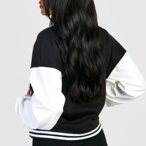 2025 femmes laine veste personnalisé Chenille brodé Baseball Bomber veste nouveau Look coupe ample en gros - Product Image 4