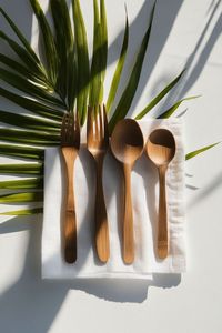 Cubiertos de bambú sostenibles y biodegradables de Viet Fargimex Utensilios desechables ecológicos - Product Image 2