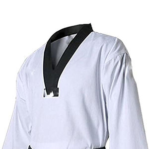 Uniforme de Taekwondo de haute qualité Bon matériel Conception personnalisée Arts martiaux respirants Porter du coton Marque personnalisée Emballage personnalisé Hommes - Product Image 3