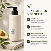 Crème capillaire à la kératine sous marque privée OEM, enrichie en peptides et vitamines, anti-casse, réparatrice pour cheveux abîmés, certifiée MSDS COA GMPC, vente en gros