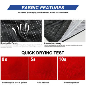 Maillot de basket-ball personnalisé en gros tissu à séchage rapide respirant pour les jeunes adultes nom personnalisé numéro Logo équipe certifiée - Product Image 6