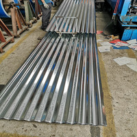 Prime Laminé À Froid Ondulé Prépeint 1m De Largeur Toit Galvanisé Feuille De Construction Tuile De Toiture