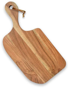 Planche à découper en bois naturel pour servir et préparer les aliments, planche à découper rectangulaire en bois - Product Image 1