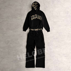 Conjunto de Sudadera con Capucha y Pantalones Deportivos de Felpa Francesa con Estampado DTG Personalizado para Fabricantes de Ropa 2026 - Product Image 3