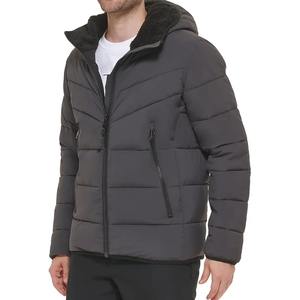 High Quality Men's Winter Quilted <b>Padded</b> <b>Jacket</b> <b>Waterproof</b> Bubble Design Custom Sublimation Print 100 Gram Fabric Weight - Product Image 3