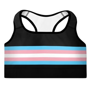 Sujetador deportivo para mujer transgénero transpirable ligero entrenamiento Yoga sujetador MTF LGBT Pride Flag Activewear - Product Image 1