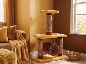 Amistar Royal Loft – Aire de jeux pour chat multi-niveaux moderne avec maisonnette tubulaire et griffoir en jute - Product Image 5