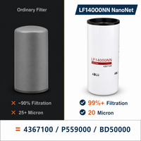 Filtro de Aceite para Camiones Pesados LF14000NN Shuangyi, Nuevo, para Motores Diésel ISX ISX15 ISM QSX15 QSM11, Calidad OEM