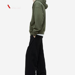 OEM alta calidad 100% algodón Unisex Full Zip Hoodie Custom Full Face Rhinestone Puff Print suministro al por mayor - Product Image 3