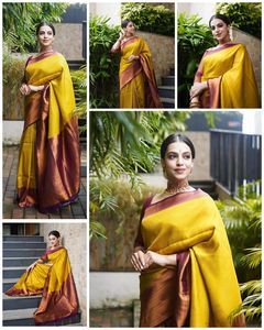 Grote Indiase Fabriek Kanjivaram <span class=keywords><strong>Tussar</strong></span> Zijden Stof <span class=keywords><strong>Saree</strong></span> Of Blouse Multi-Colour Indiaanse Traditionele Kleding Voor Feesten - Product Image 3