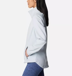 Prix usine gris Cirrus femmes Malta Springs Softshell veste de randonnée manches longues et coupe-vent femmes course vestes de plein air - Product Image 3