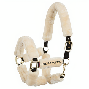 2024 nouvelle arrivée équipement d'équitation, en peau de mouton cheval nylon breakaway licous entièrement face fausse fourrure, cheval tack nylon licous - Product Image 4