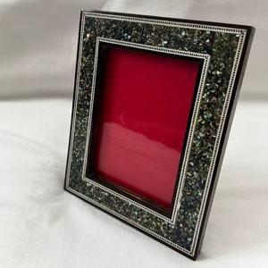 Marco de fotos con incrustaciones de hueso de último diseño Marco de fotos de manualidades naturales para espejos - Product Image 1