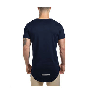 Nueva camiseta personalizada de algodón 100% de alta calidad al por mayor, camiseta de gimnasio de gran tamaño en blanco, camisetas de cuello redondo estampadas para hombres - Product Image 5