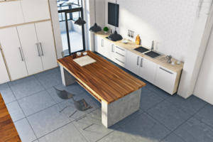 HPL เข้มวอลนัทหรูหรา SF-7742มีความทนทานและมีสไตล์เครื่องใช้ในครัว - Product Image 2