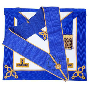 Tout nouveau tablier Worshipful Master WM maçonnique marque degré Regalia avec décoration en dentelle brodé tablier IPM à vendre - Product Image 2